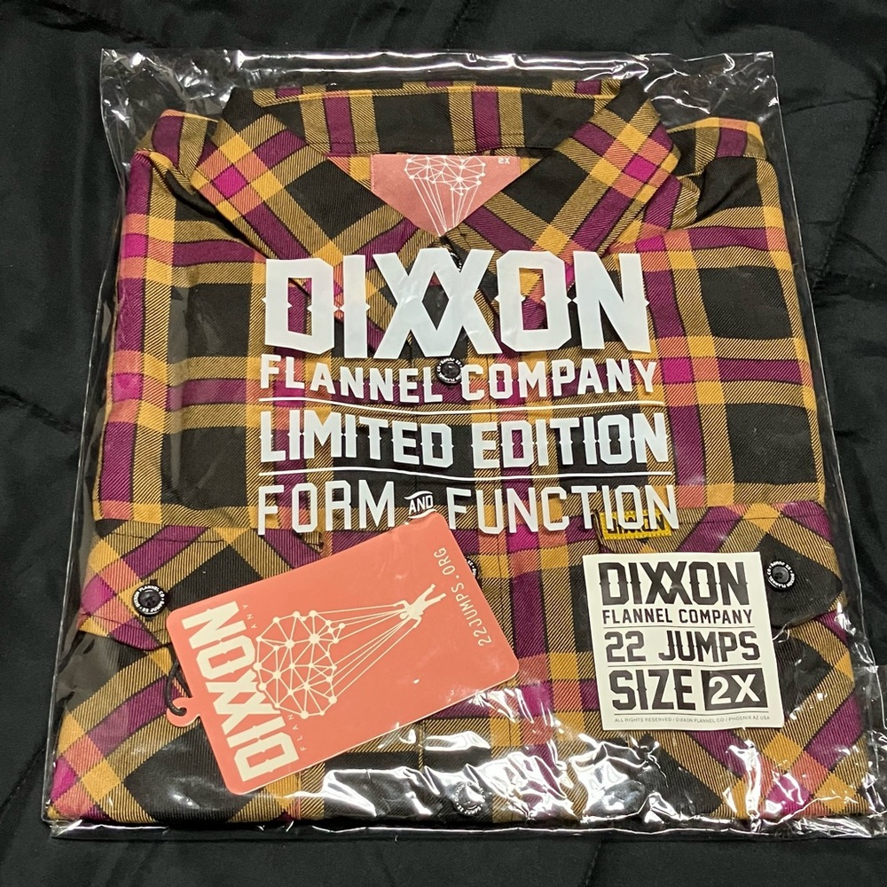 New DIXXON The 22 Jumps Flannel Mens 2X BNIB